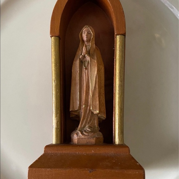 VTG Hand Carved/Italy Grotto Mary Joseph & Christ Child - Picture 3 of 10